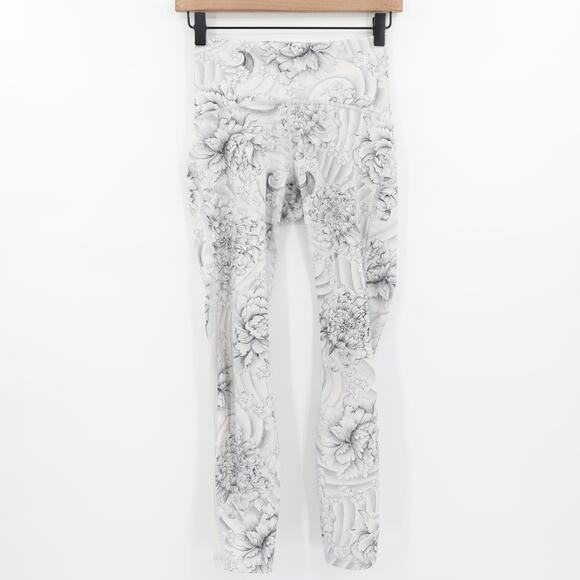 Lululemon Women's Train Times 7/8 Pants 25 " Inseam Twine White Multi Sz 4 - Picture 1 of 8